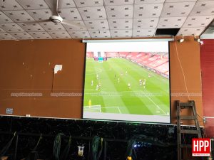 Hữu Phúc Projector lắp máy chiếu Optoma PX390 chiếu bóng đá